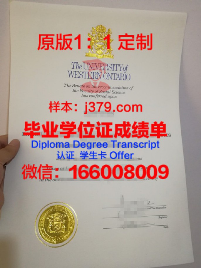 西安大略大学毕业证 University of Western Ontario diploma