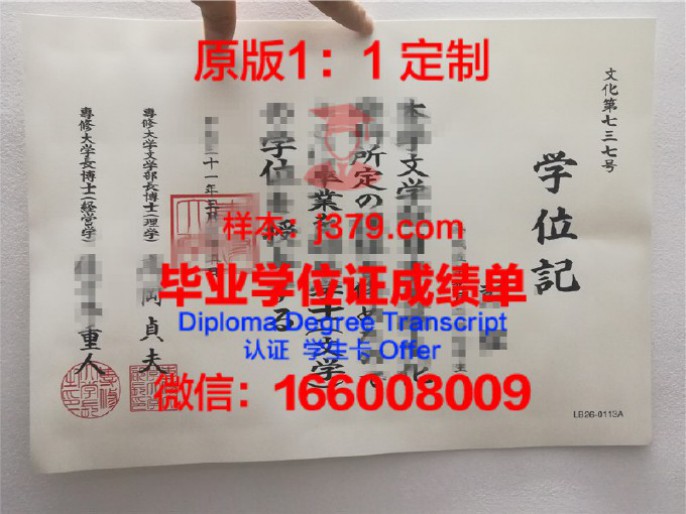 专修大学毕业证 Senshu University diploma