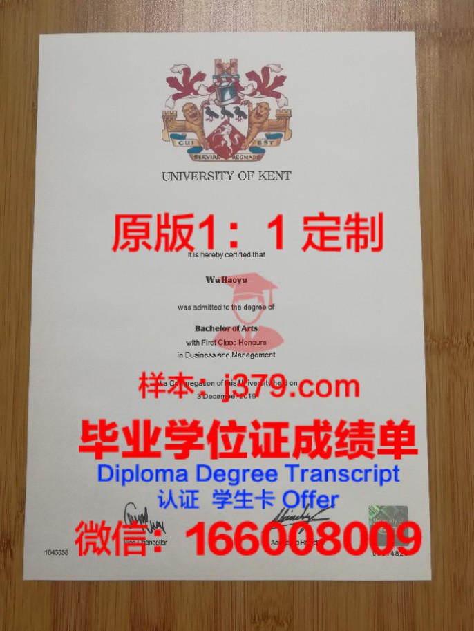 哈塞尔特大学毕业证展示