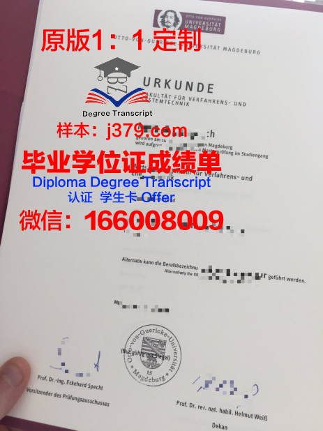 马格德堡大学毕业证学位文凭学历Diploma