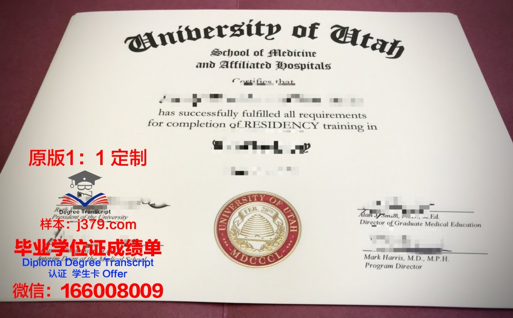 犹他谷大学毕业证diploma