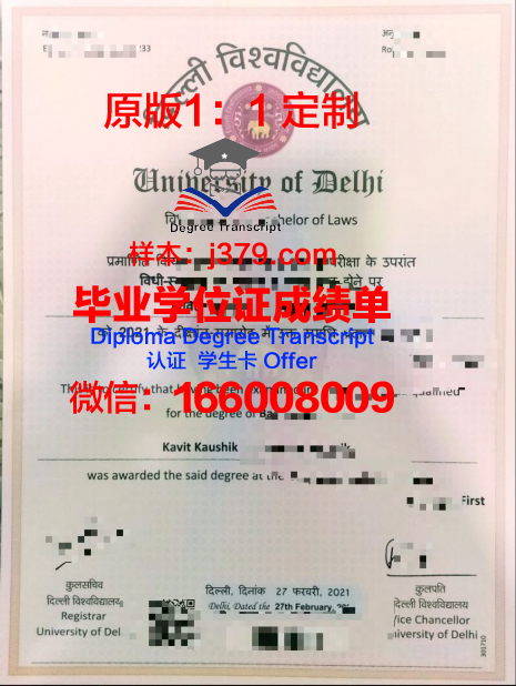 IVA德里贝亨商学院毕业证模板