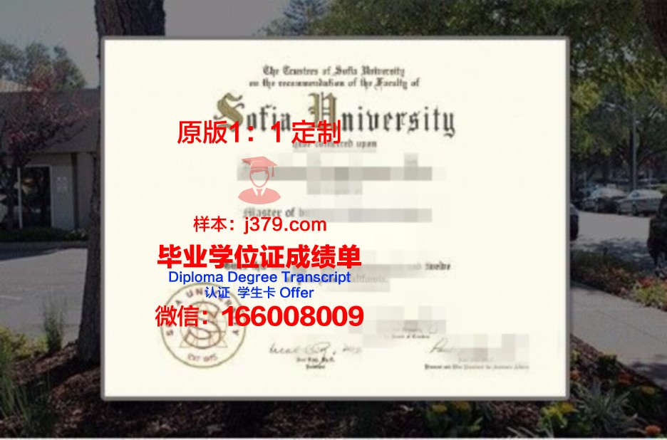 索菲亚大学毕业证书模板(索菲亚综合理工学院)