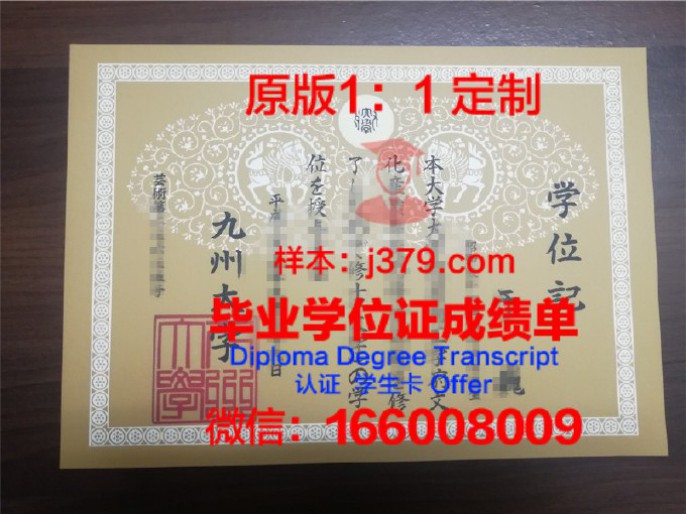 九州大毕业证 diploma